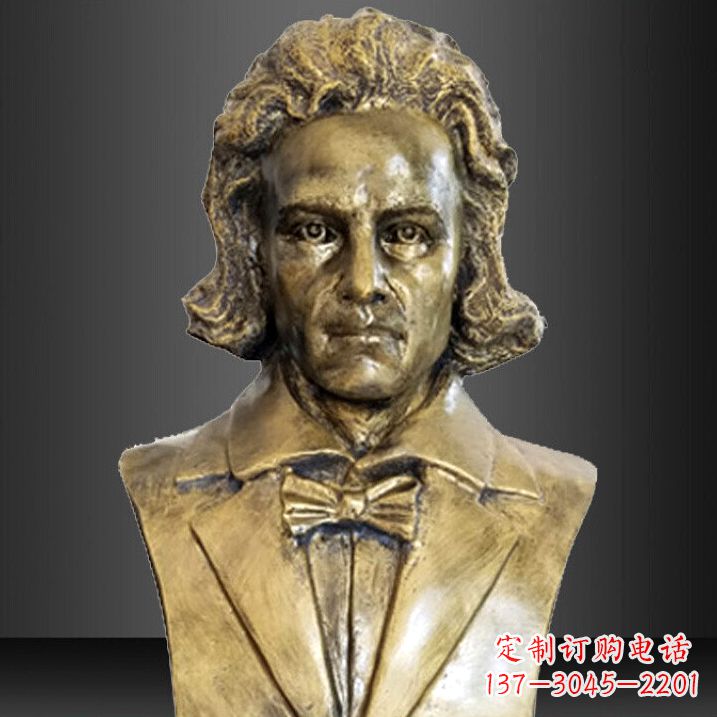 福州贝多芬纯铜铸造名人胸像
