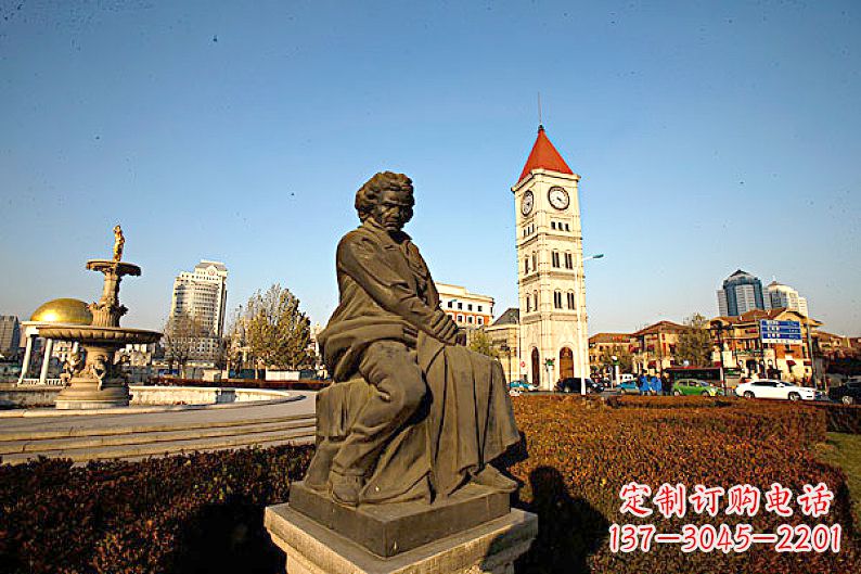 福州贝多芬头像雕塑赞美音乐大师的艺术之作