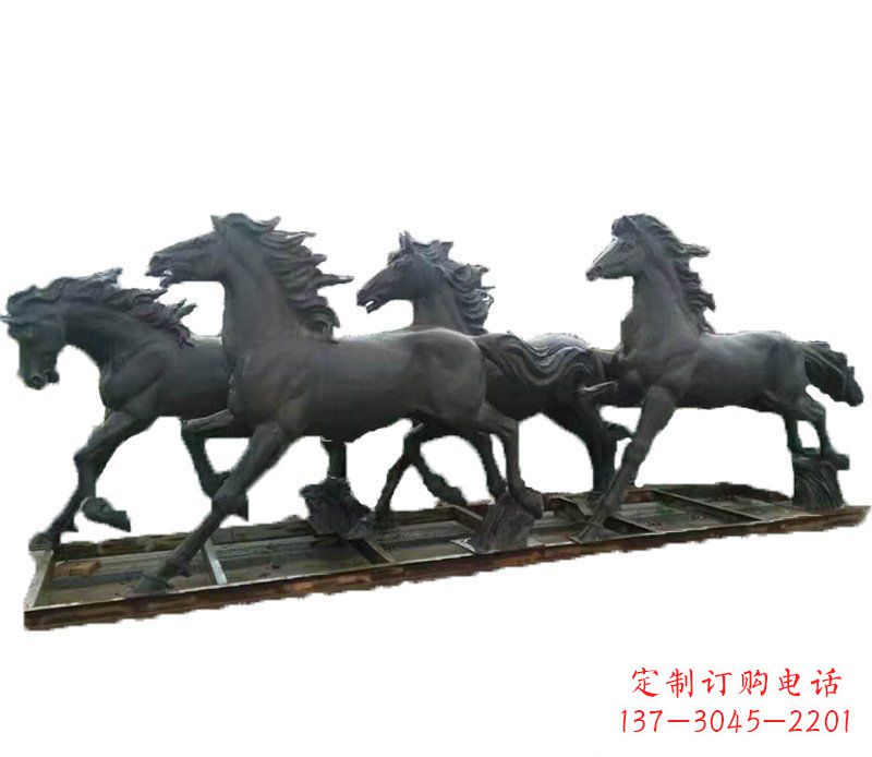福州别墅景观动物马铜雕塑 (2)