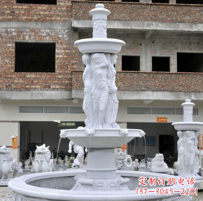 福州精美绝伦的喷泉石雕