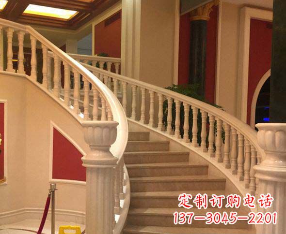 福州别墅景观汉白玉石栏杆石雕