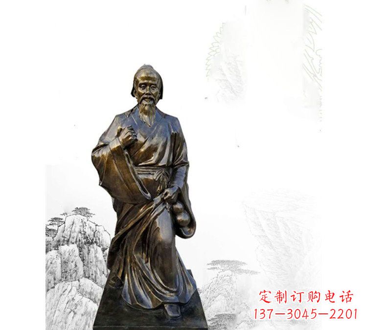 福州玻璃钢仿铜华佗