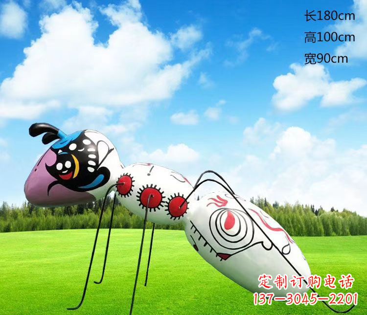 福州玻璃钢公园彩绘蚂蚁雕塑