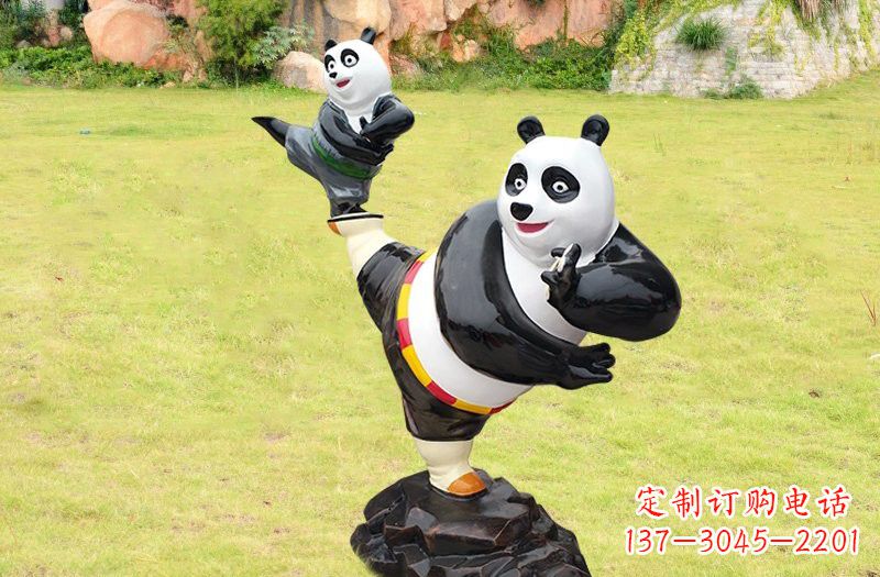 福州玻璃钢卡通功夫熊猫