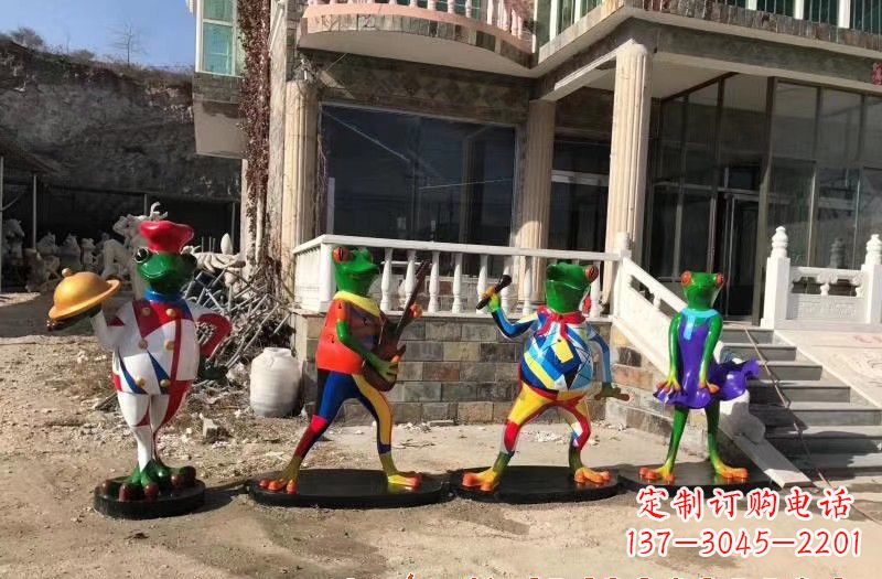 福州玻璃钢卡通青蛙雕塑
