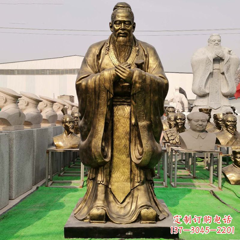 福州玻璃钢孔子雕塑