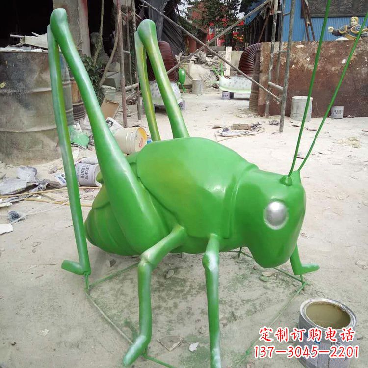 福州玻璃钢蝗虫雕塑精美的艺术造型