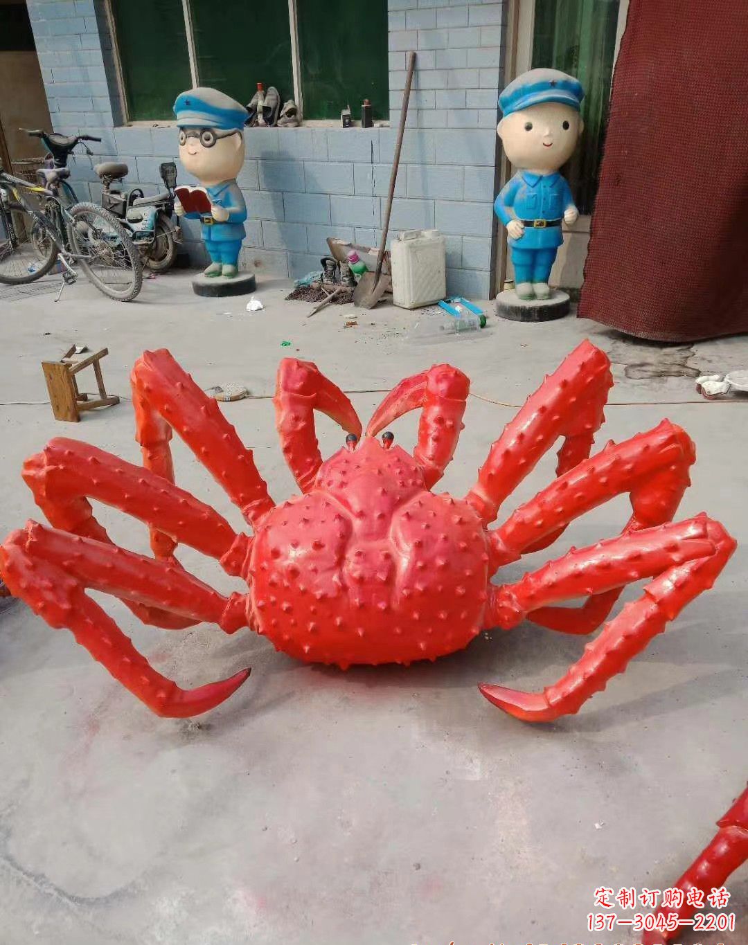 福州玻璃钢螃蟹雕塑