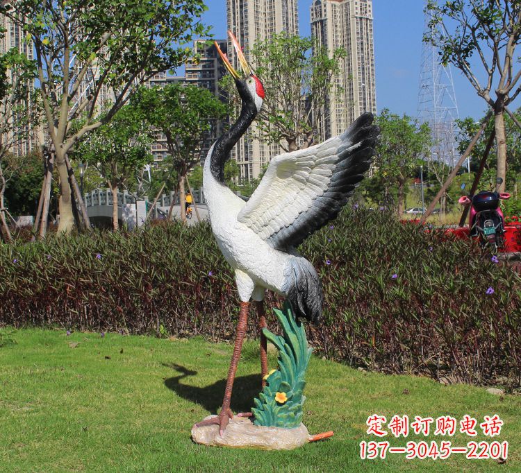 福州玻璃钢仙鹤雕塑