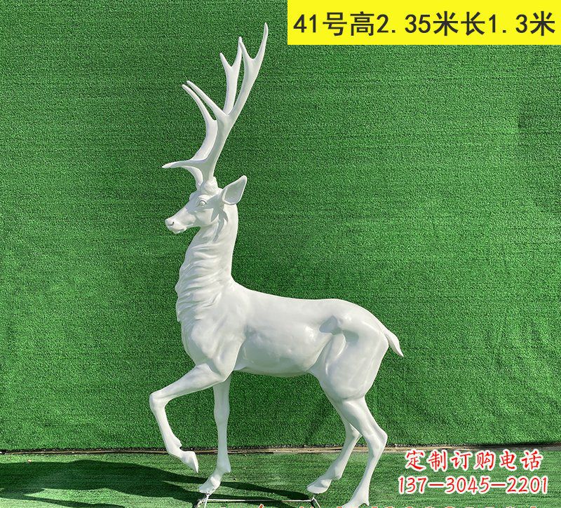 福州玻璃钢驯鹿雕塑