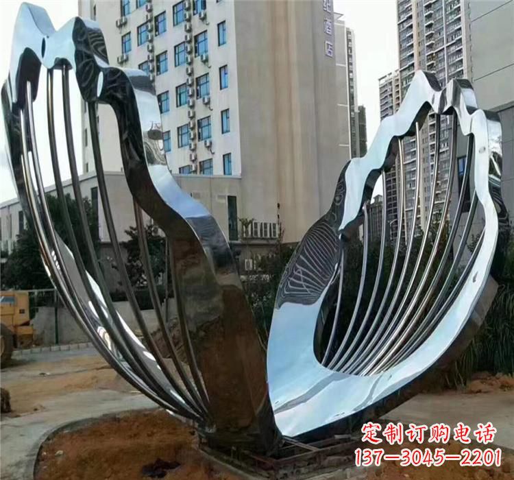 福州不锈钢贝壳雕塑艺术与自然的完美结合