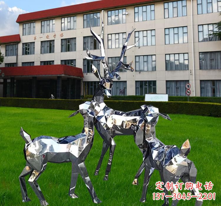 福州不锈钢麋鹿雕塑美观耐用的艺术品