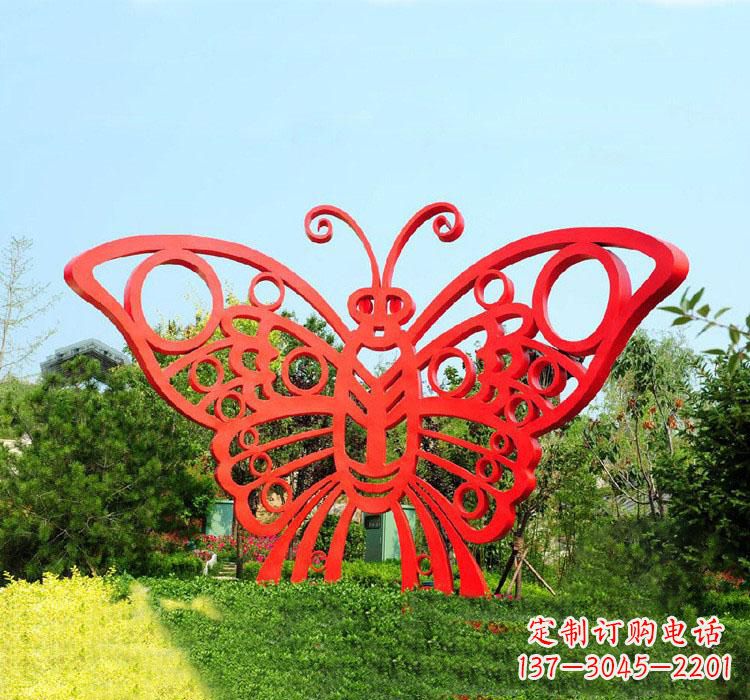 福州不锈钢草坪艺术蝴蝶雕塑