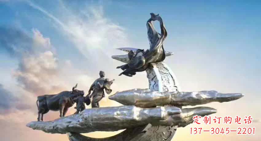 福州不锈钢嫦娥奔月雕塑