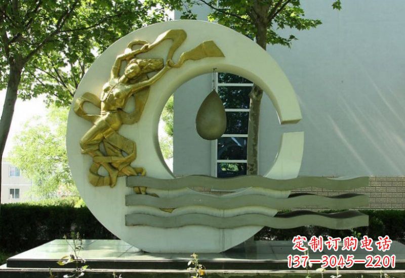 福州不锈钢嫦娥奔月雕塑——传承中华文化