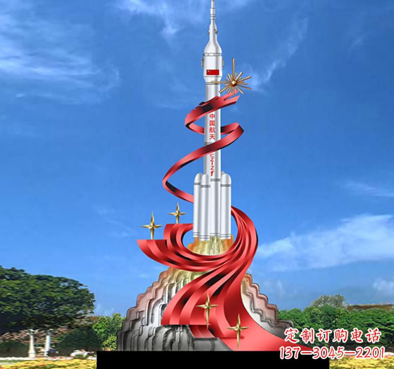 福州不锈钢嫦娥飞天标识雕塑