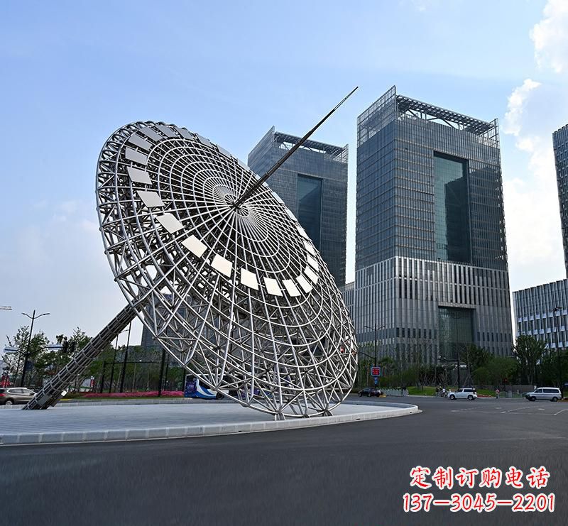 福州不锈钢城市璀璨的摩天轮雕塑