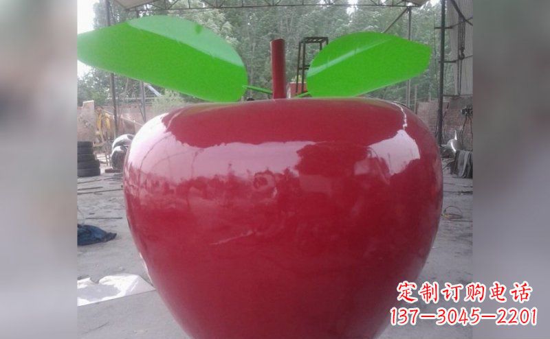 福州不锈钢苹果雕塑描绘出美丽的景观