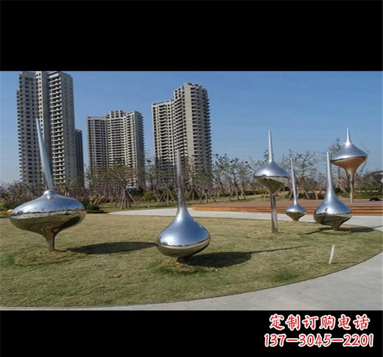 福州不锈钢城市水滴雕塑唤醒城市的灵魂
