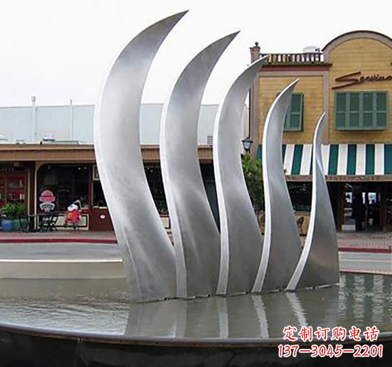 福州不锈钢城市艺术翅膀雕塑羽翼展翔