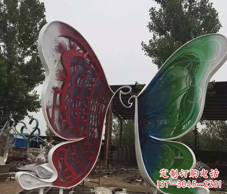 福州不锈钢蝴蝶公园动物雕塑