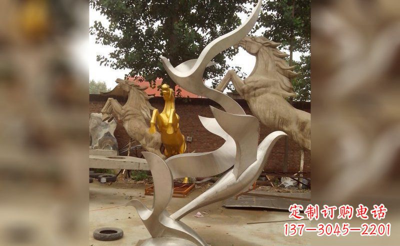 福州不锈钢大雁雕塑