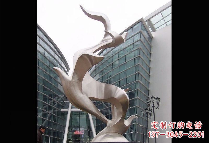 福州精美的不锈钢大雁雕塑