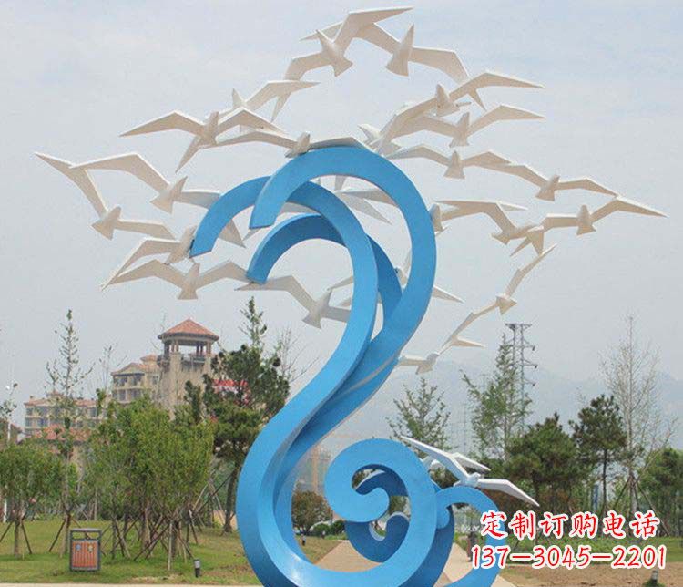 福州不锈钢大雁雕塑传承传统文化的象征
