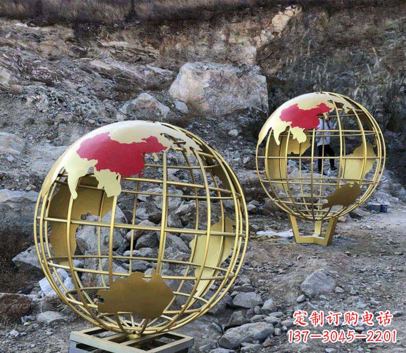 福州不锈钢制作的地球雕塑