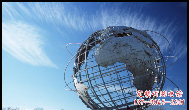 福州不锈钢制地球雕塑精美的艺术品