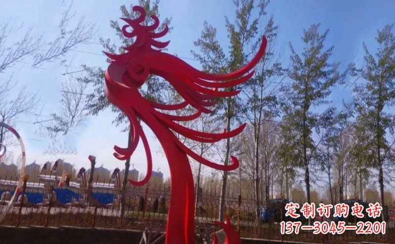 福州不锈钢凤凰雕塑——象征着美丽与力量