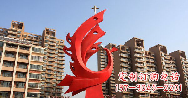福州凤凰灿烂的不锈钢雕塑