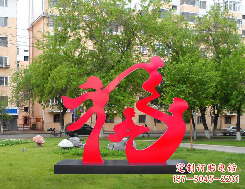 福州不锈钢福字雕塑