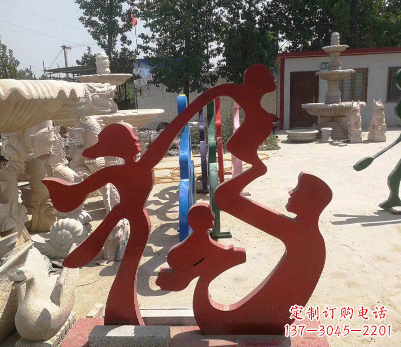 福州不锈钢福字雕塑