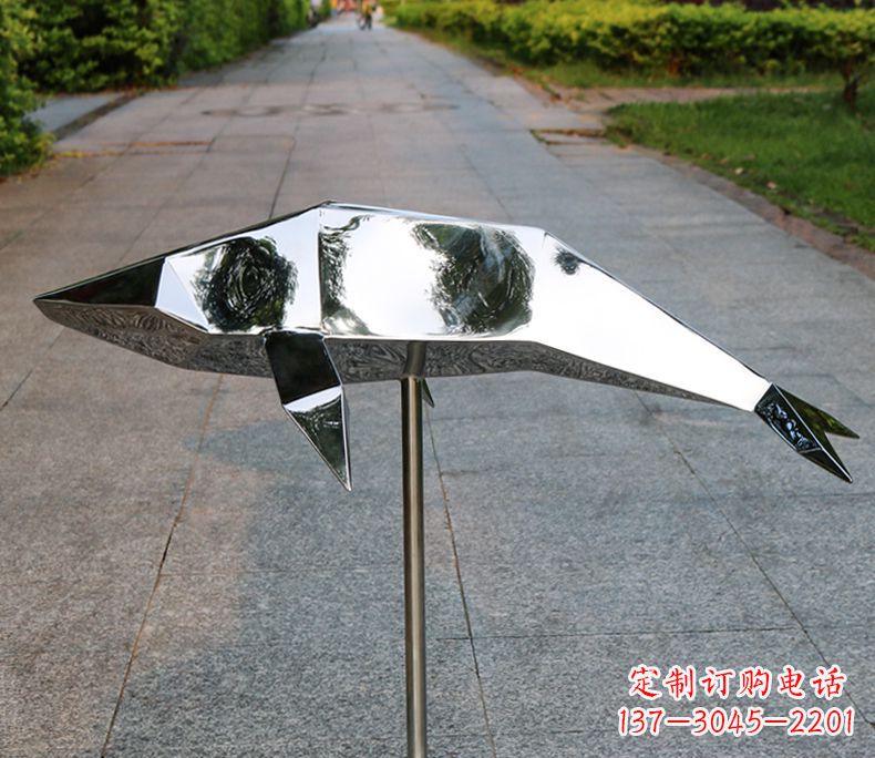 福州不锈钢海豚雕塑令人惊叹的精致艺术品