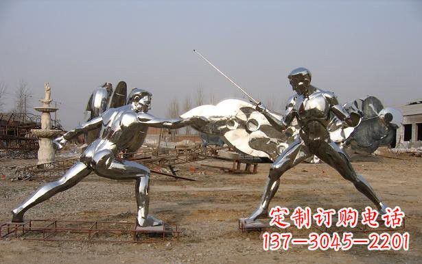 福州不锈钢雕刻的运动员雕塑