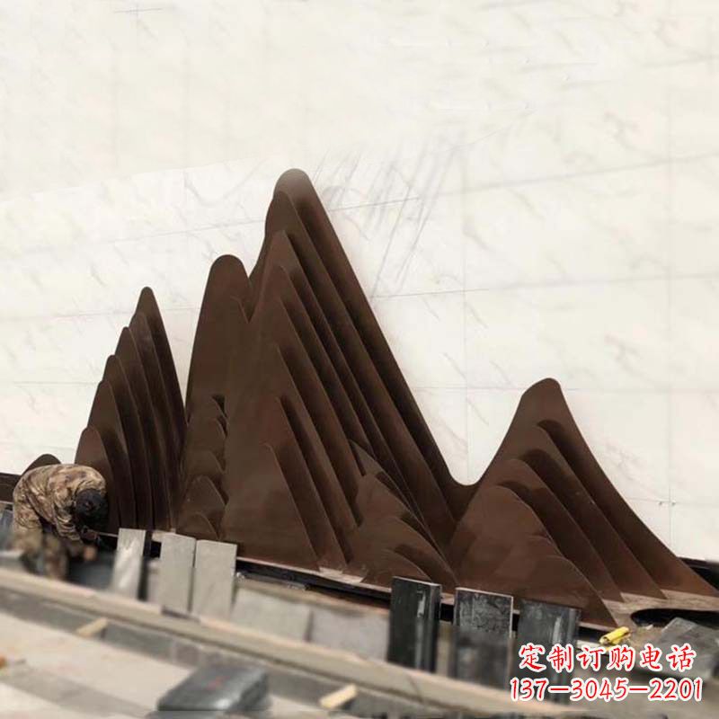 福州精美不锈钢假山雕塑