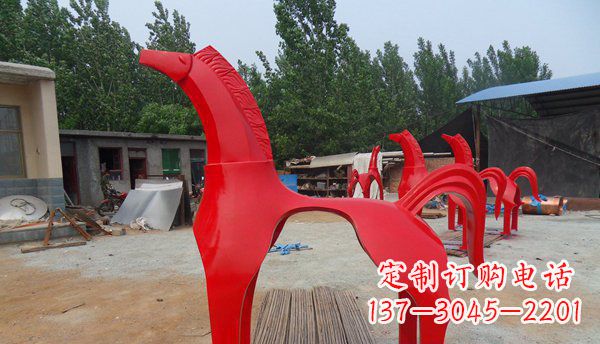 福州不锈钢马雕塑精致而经久