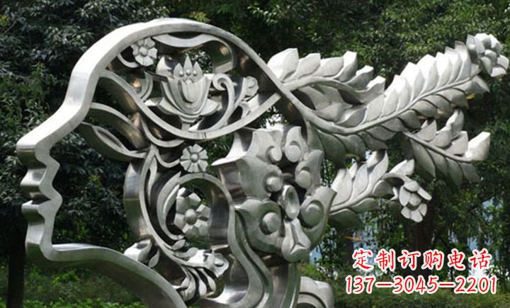 福州不锈钢头像雕塑——精美绝伦