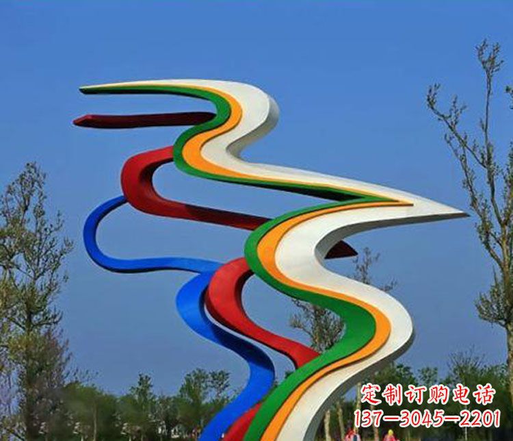福州精美不锈钢飘带雕塑