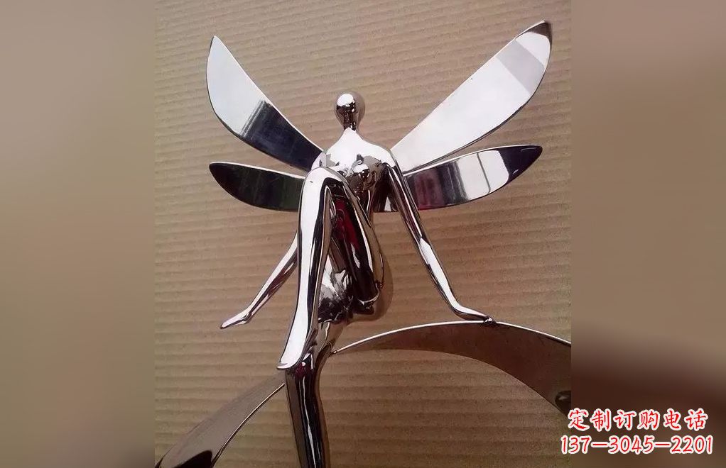 福州不锈钢天使雕塑