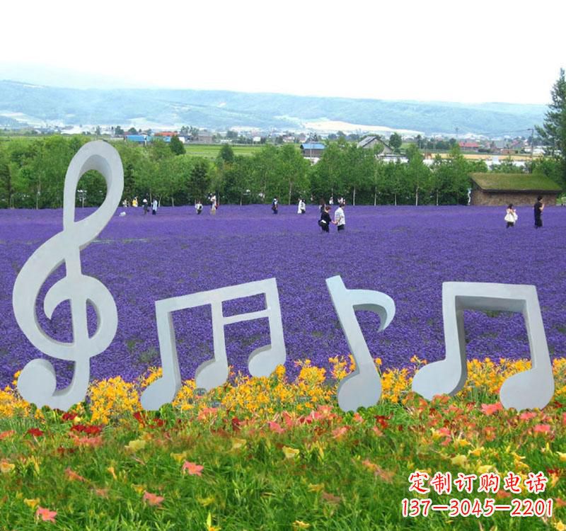 福州精美不锈钢音符雕塑