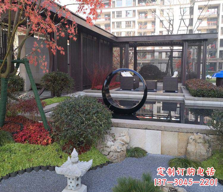 福州不锈钢圆环雕塑——精美绝伦