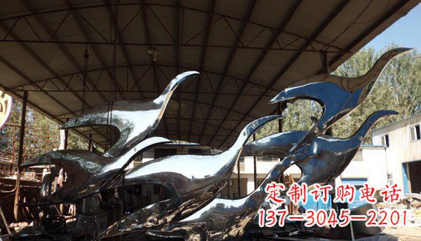 福州不锈钢大雁雕塑给环境带来生机