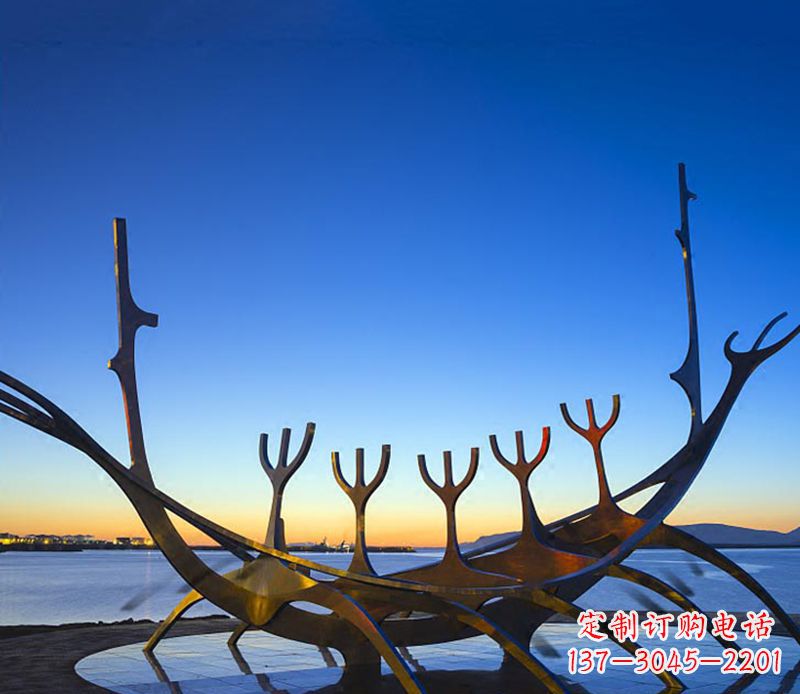 福州帆船雕塑精致的海洋艺术品