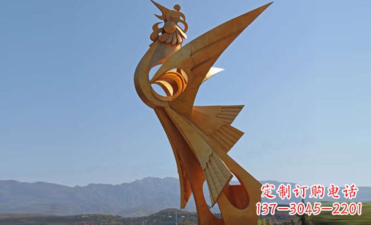 福州不锈钢凤凰雕塑,给环境增添灵动之美
