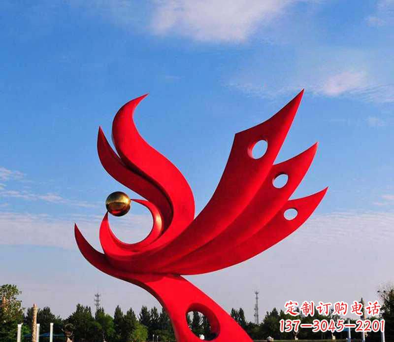 福州不锈钢凤凰灵动传神