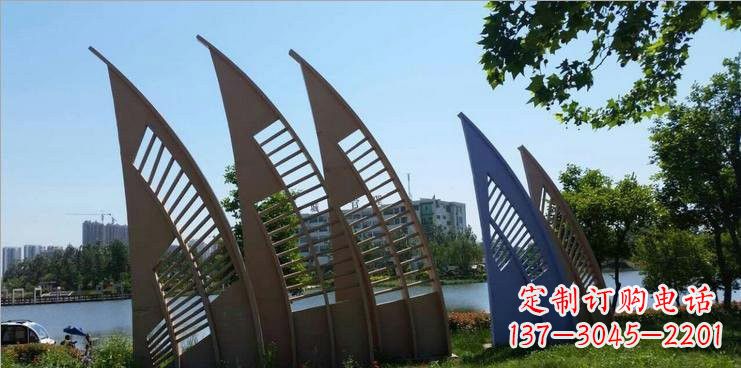 福州不锈钢公园的船帆雕塑