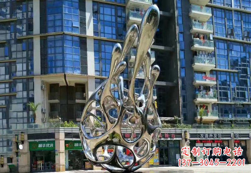 福州不锈钢龙雕塑——象征着力量与灵气