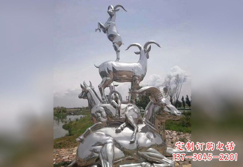 福州不锈钢羊雕塑精美绝伦